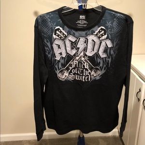 AC/DC rockware  black shirt size XL